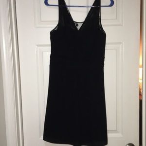 Black lace sweetheart dress